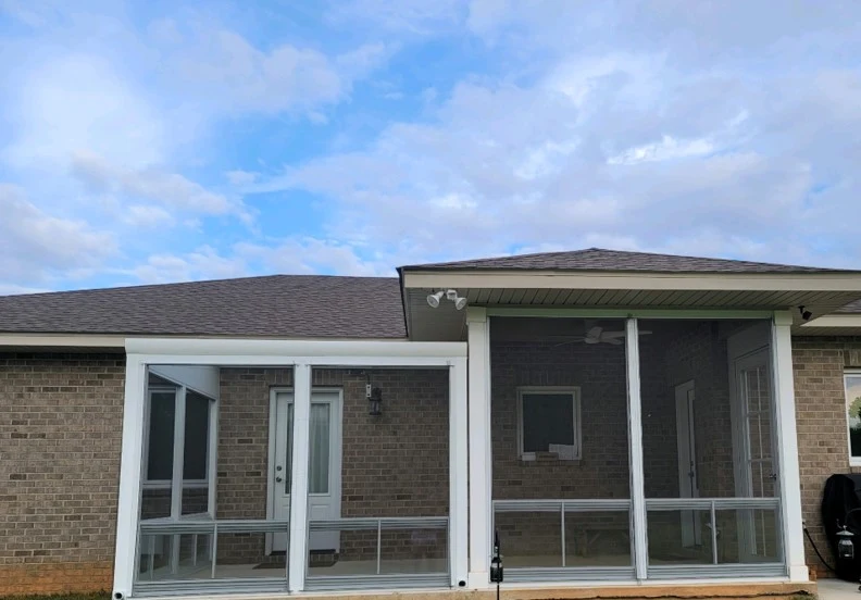 Glass roof sunroom example