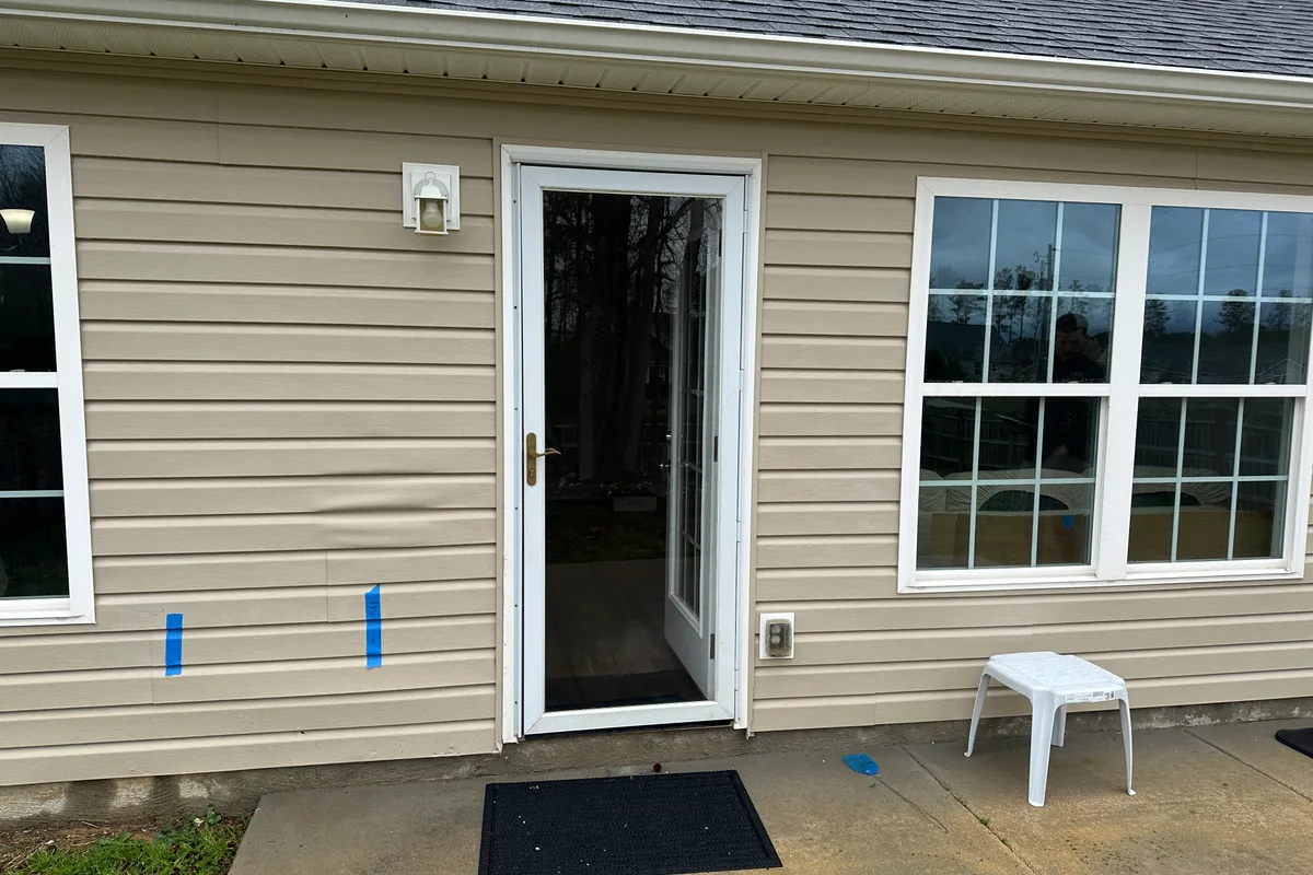Existing structure before patio cover installation in Lancaster County SC