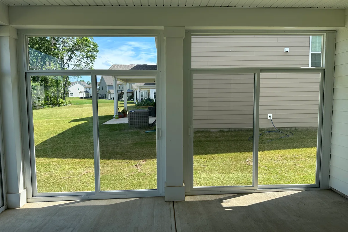 3-season glass sunroom finished installation detail Union County