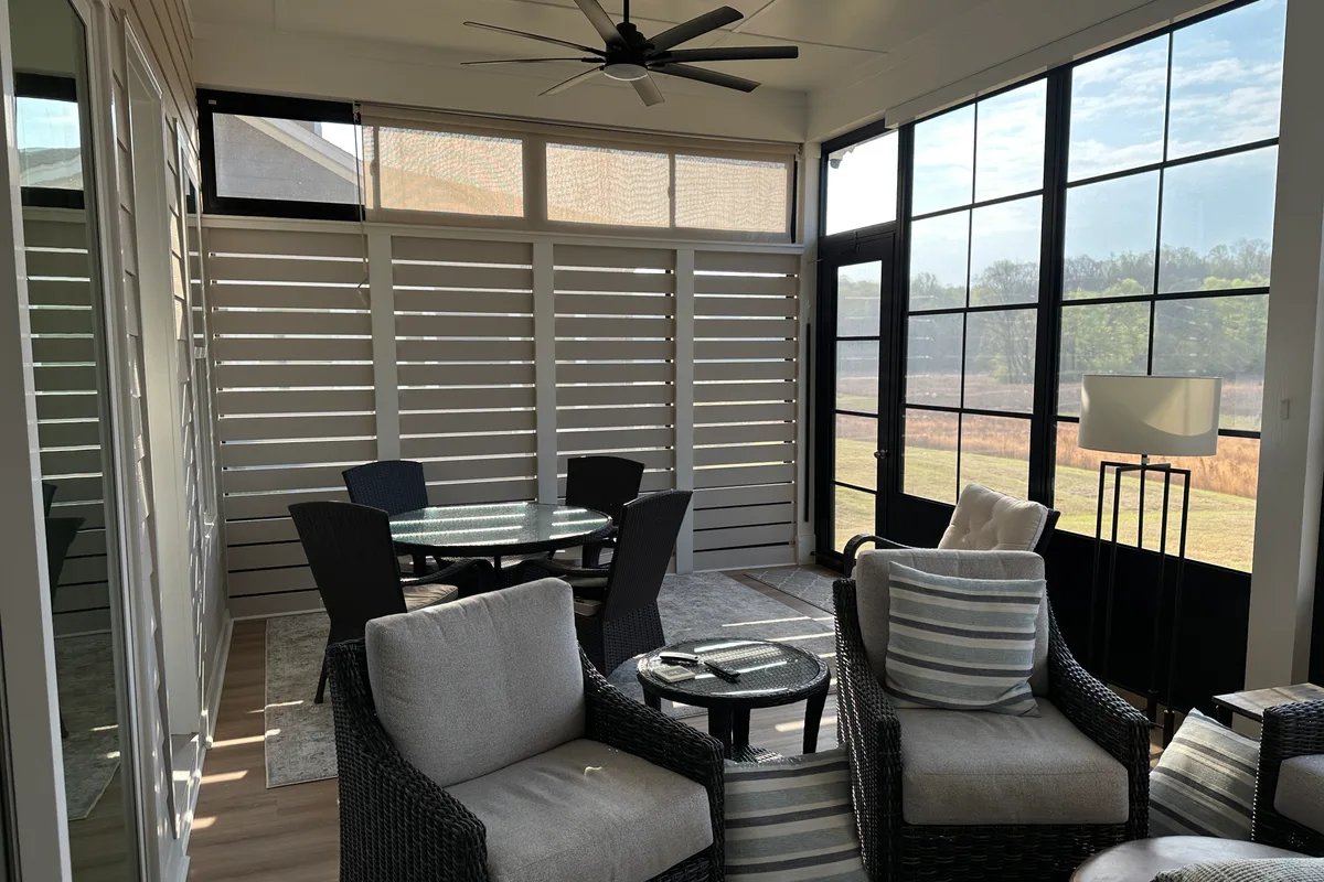 Professional sunroom contractor work detail Waxhaw NC enclosure