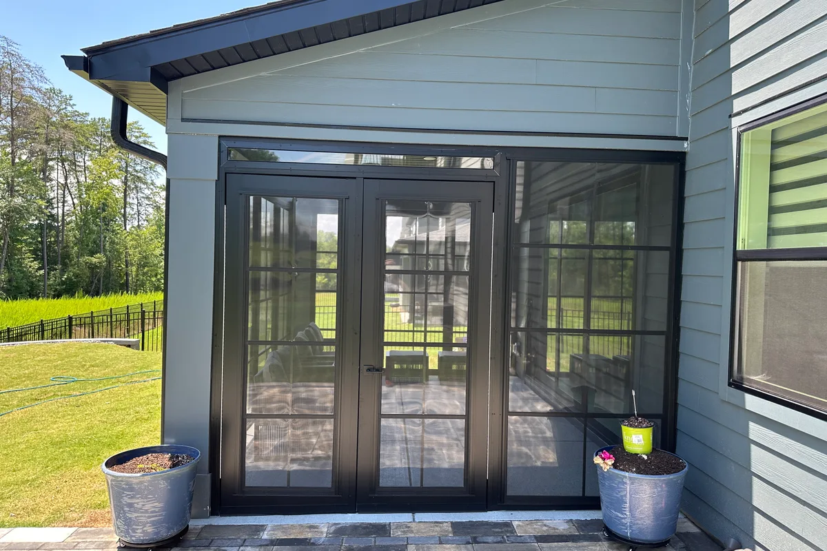 3-season sunroom vinyl film installation detail York County SC
