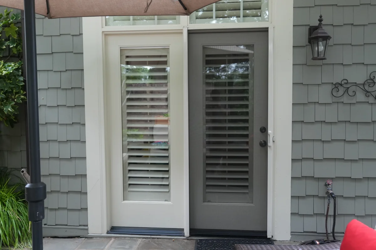 Finished retractable patio doors installation exterior view in Charlotte NC